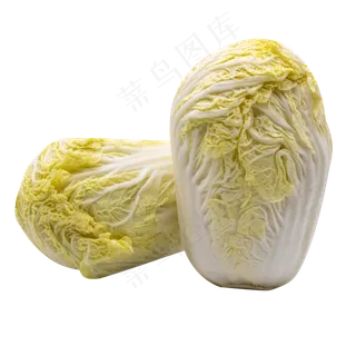 两颗蔬菜白菜