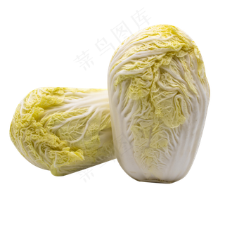 两颗蔬菜白菜