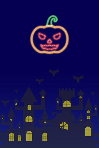 蓝色万圣节酒吧狂欢夜活动H5