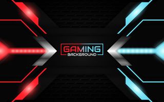 抽象的未来轻红色和蓝色游戏背景
