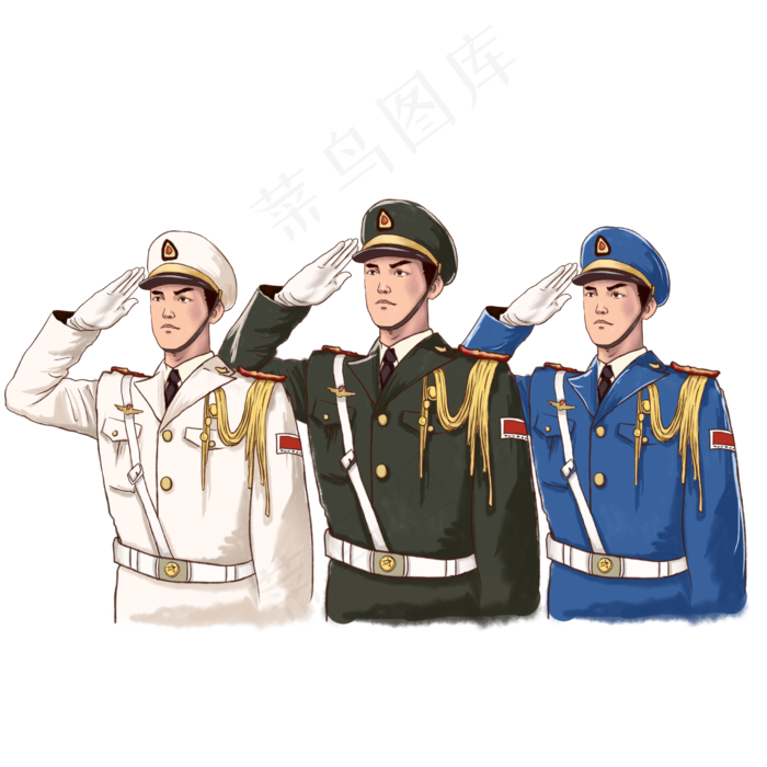 党建国庆节军人(2480X2480(DPI:300))psd模版下载