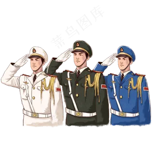 党建国庆节军人