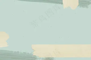 绿色背景上的绿色笔刷和黄色胶带