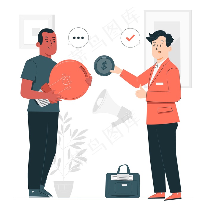 赞助商概念说明eps,ai矢量模版下载