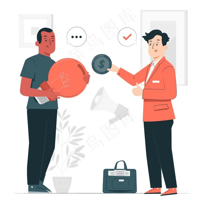赞助商概念说明eps,ai矢量模版下载