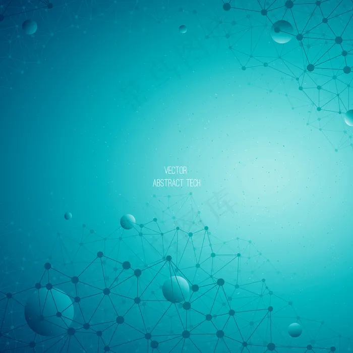 矢量蓝色抽象技术背景eps,ai矢量模版下载