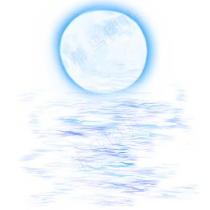 中秋水面月亮(2000X2000(DPI:72))psd模版下载