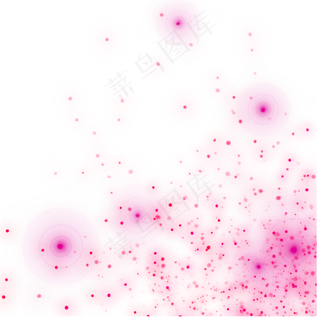 粉色闪烁光点七夕情人节