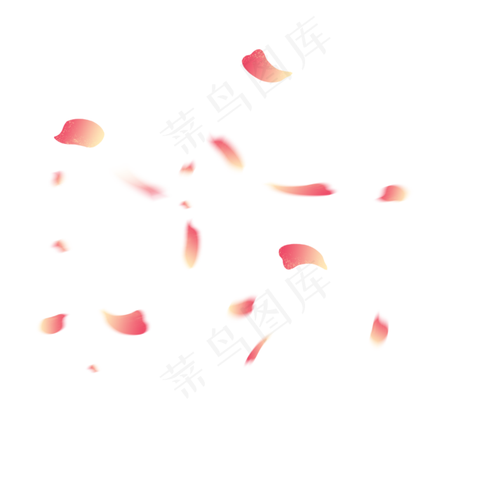桃花瓣飘落(2500X2500(DPI:300))psd模版下载