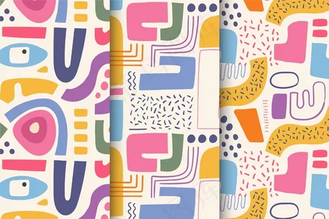 抽象手绘图案集