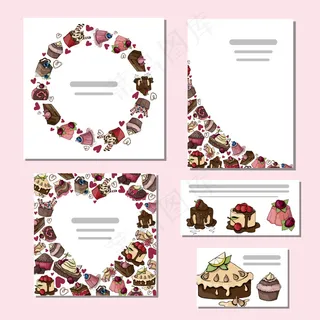 蛋糕套装卡