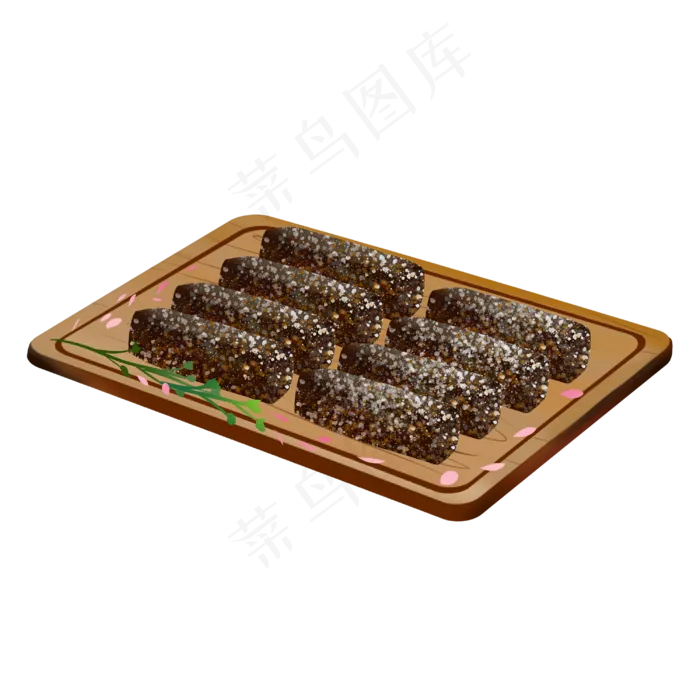 黑芝麻酥块(3000X3000(DPI:300))psd模版下载