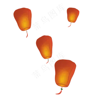 元宵节孔明灯,免抠元素 元宵节孔明灯,免抠元素