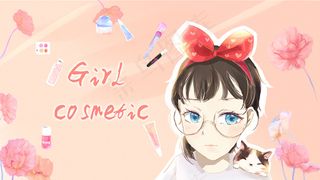 美妆女孩美妆少女