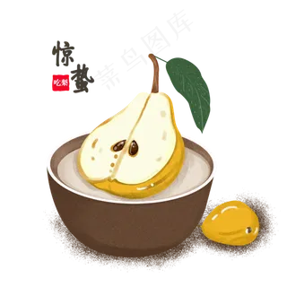 惊蛰二十四节气手绘元素,免抠元素