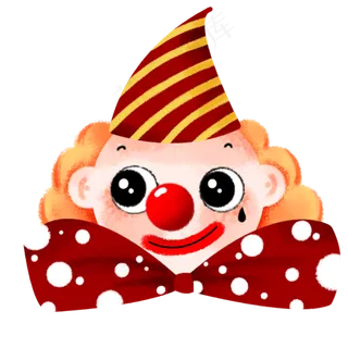 4月1日愚人节小丑流泪帽子PNG