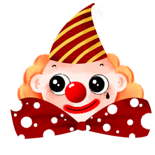 4月1日愚人节小丑流泪帽子PNG