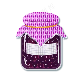 矢量手绘卡通玻璃罐糖果