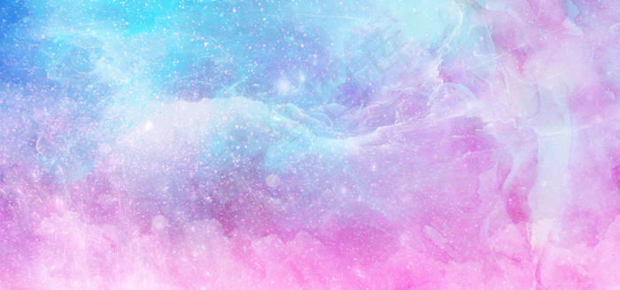 唯美蓝紫色浪漫星空水彩背景