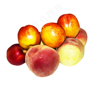 新鲜水果美味水果桃子油桃组合水