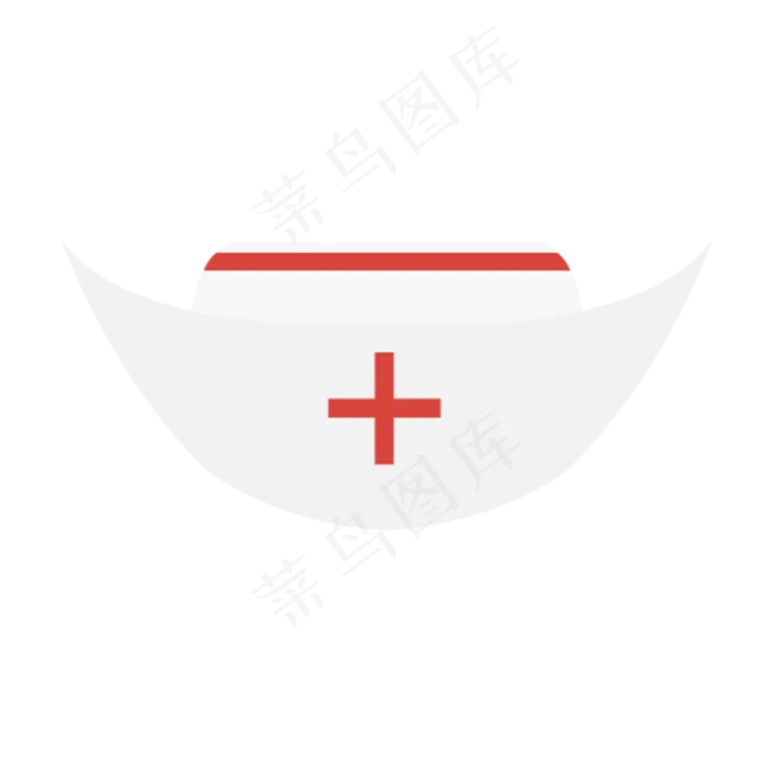 护士帽帽子(2000*2000px 300 dpi )ai矢量模版下载