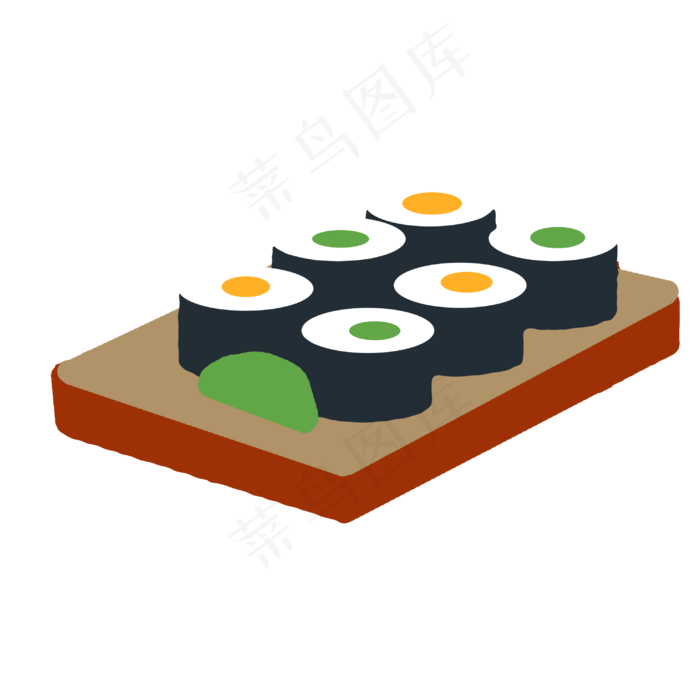 一盘装饰手势插图