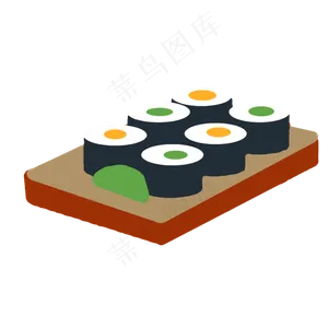 一盘装饰手势插图