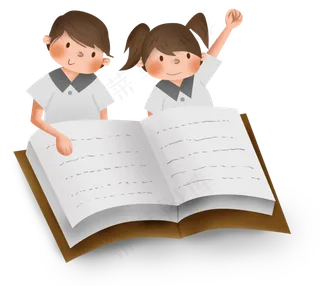 小学生课外补习和书本,免抠元素