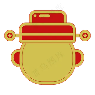 春节喜庆财神爷装饰,免抠元素