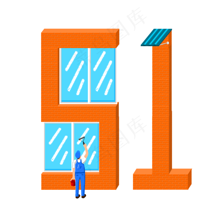 五一字体工人(2000X2000(DPI:300))psd模版下载