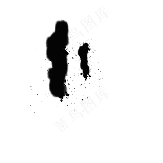 中国风水墨竖条