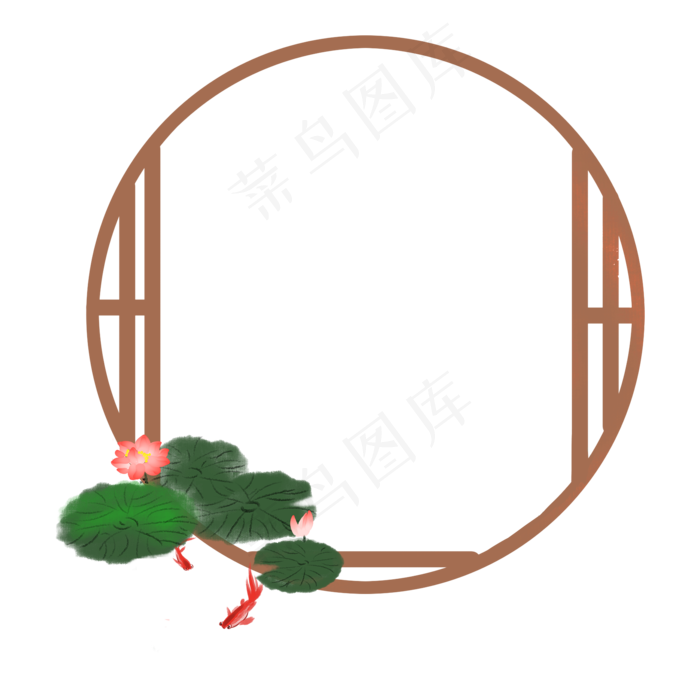 咖色立夏小框边框(2000X2000(DPI:300))psd模版下载