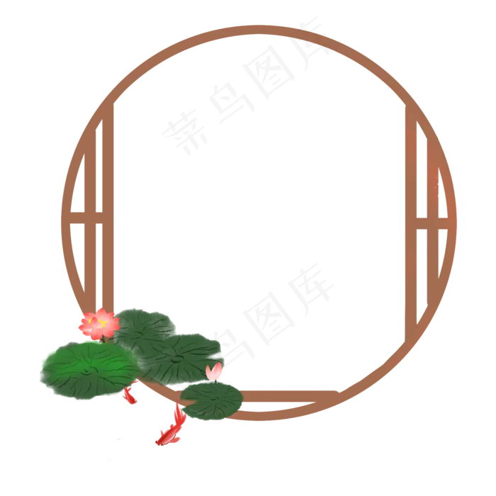 咖色立夏小框边框(2000X2000(DPI:300))psd模版下载