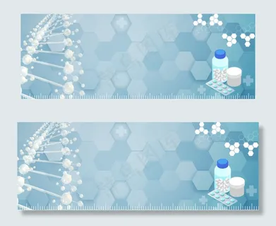 医疗感觉科技感蓝色banner 医疗感觉科技感蓝色banner
