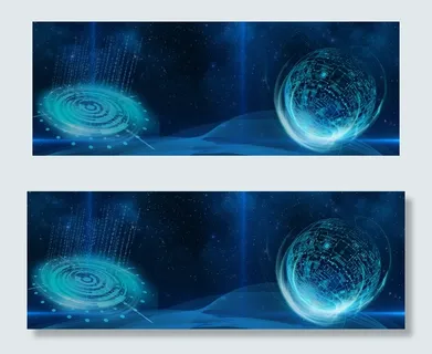 2018蓝色科技电商淘宝banner