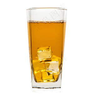 黄色冰镇饮品,免抠元素