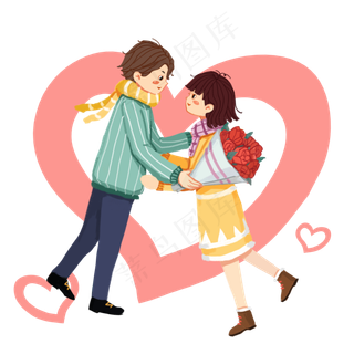 情人节情侣浪漫约会