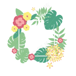 夏天夏季植物叶子免扣素材