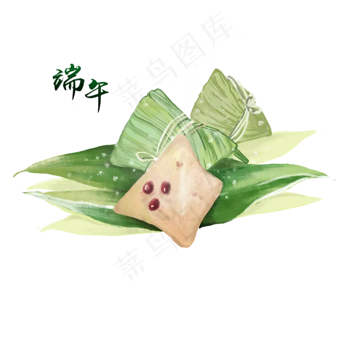 端午节食物豆沙粽(2000X2000(DPI:300))psd模版下载