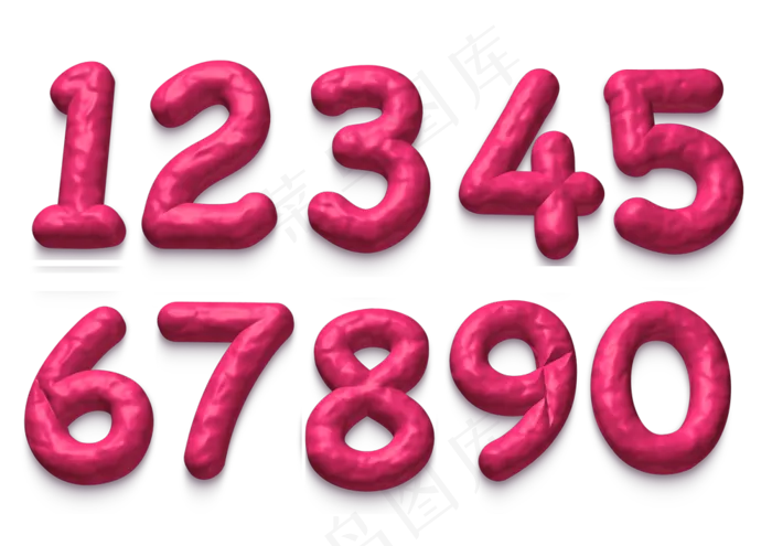 质感玻璃3d数字(3508X2480(DPI:300))psd模版下载