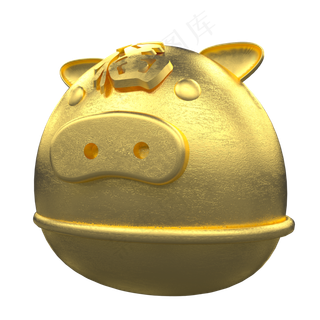 2019年福字小猪,免抠元素