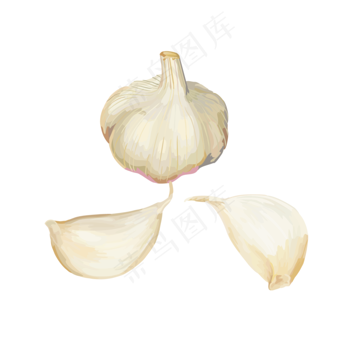 手绘卡通食材设计素材,免抠元素
