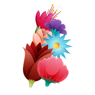 夏季夏天夏至美丽花朵免扣素材