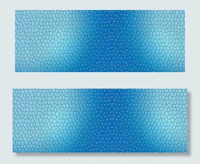 蓝色几何图案格子水立方平面广告