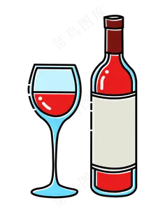 初夏小清新红酒png,免抠元素