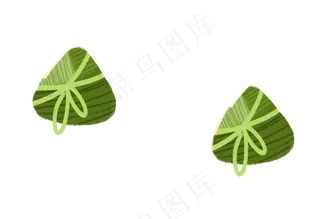 两个包好的粽子