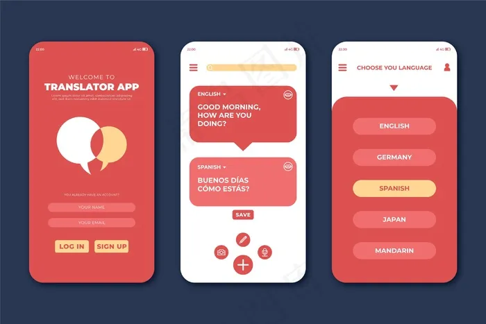 应用程序翻译接口eps,ai矢量模版下载