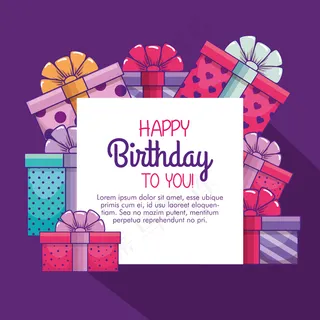生日快乐礼物装饰