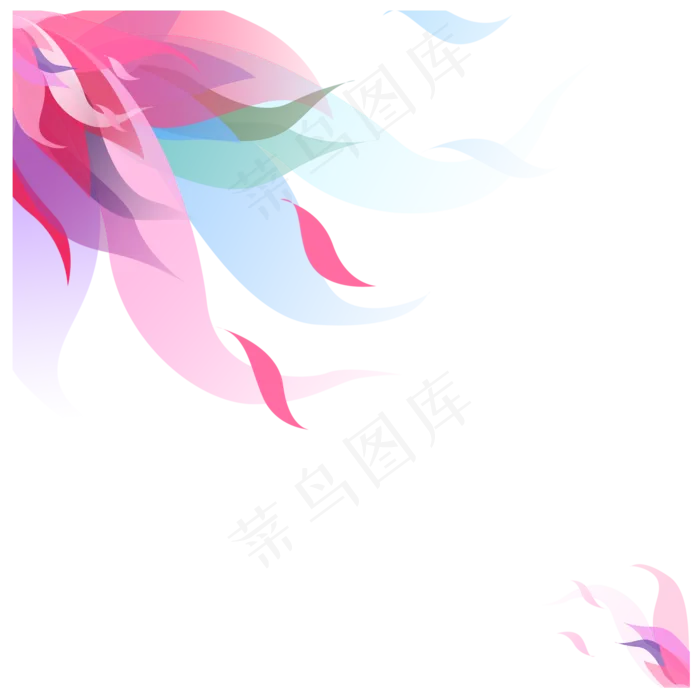 渐变透明花卉(2000X2000(DPI:300))psd模版下载