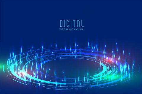 具有家具图案的数字发光技术背景 具有家具图案的数字发光技术背景
